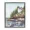 Stupell Industries Bass Harbor Lighthouse Floating Frame, design by Patti Bishop